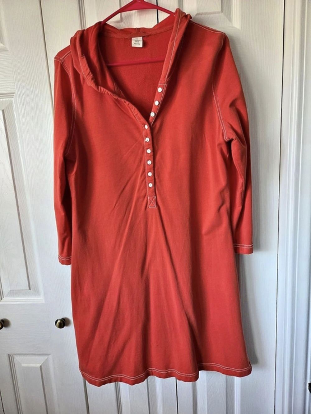 J.Crew Orange Cowl Neck Mini Dress Size Large